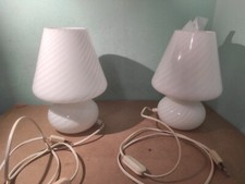 Coppia Lampada In Vetro Murano