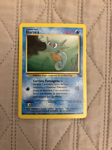 Carta pokémon horsea 62 - carta,
