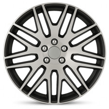 Set 4 Copricerchi 15" Universali Bicolore Coppe Ruota Auto Dakar