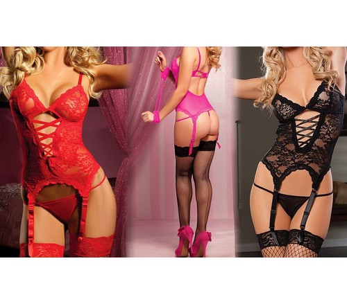 Completo sexy corsetto