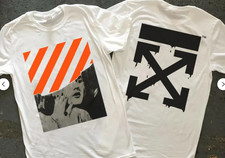 T-shirt Off-White nuova Gildan