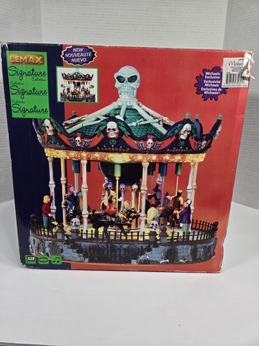 Lemax halloween scary round - lemax, go