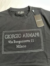 T-shirt uomo Giorgio Armani colore nero nuovissima con etichette.