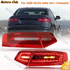 Kit 4pcs Fanale Posteriore LED Luce Freno Posteriore per AUDI A6 C6 Berlina 2009-2011