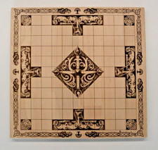 Scacchi Vichinghi (Hnefatafl), Scacchiera Artigianale Made in Italy in Legno