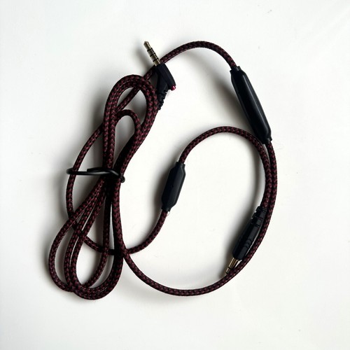 Cavo audio nylon rosso con