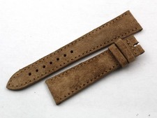 Cinturino Pelle Scamosciata Beige Ansa 18mm/20mm Made Italy Accessori Orologi