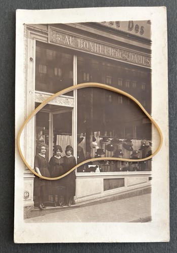 Carte photo cpa devanture - carte,