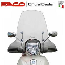 PARABREZZA PARAVENTO FACO + STAFFE CROMATE PIAGGIO BEVERLY 125 300 350 2010-2020
