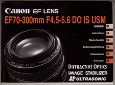 Manuale utente obiettivo Canon