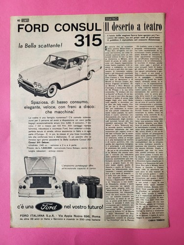 Ford consul 315 ritaglio - consul,