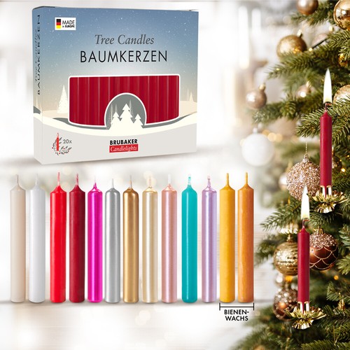 Brubaker candele per albero - brubaker,