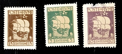 1923 fiume venetian ship mint - fiume,