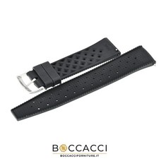 TROPIC Cinturino in Silicone 20mm Tropic Nero , Easy-Fit (NUOVO)