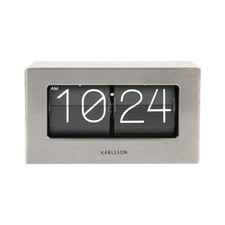 OROLOGIO DA TAVOLO BOXED FLIP KA5620ST KARLSSON SILVER BRUSHED SILVER