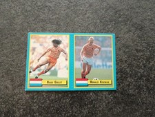 Top Micro Cards Vallardi 1989  Gullit - Koeman Milan Olanda