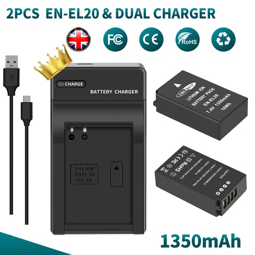 Batteria el20 en el20a - 2x, en-el20