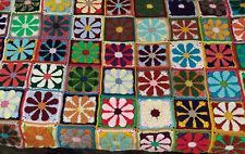 Coperta uncinetto, copertina crochet, plaid margherite, granny square handmade