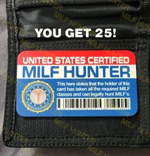 ID novità MILF HUNTER.  Ne ottieni 25!  Ottimo per feste, bar, addii al celibato!