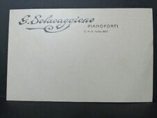 Cartolina Torino G. Solavaggione Pianoforti KY455