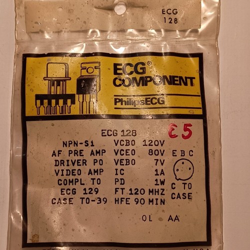 Ecg128 transistor c e5 - e,