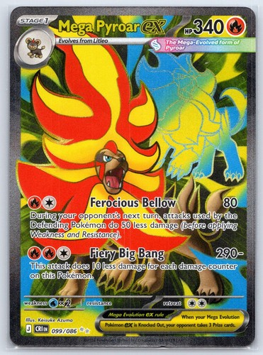 Mega pyroar 099 086 - ex, 099/086