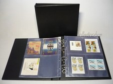 ALBUM RACCOGLITORE PER FRANCOBOLLI QUARTINE BF CON 25 FOGLI