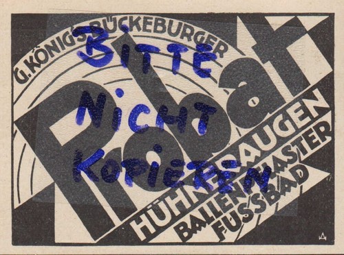 Bückeburg pubblicità 1929 - bÜckeburg,,