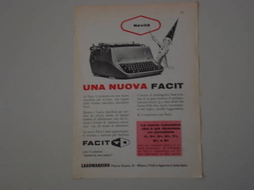Advertising pubblicità 1958 - advertising,