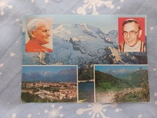 Cartolina VIAGGIO PAPA GIOVANNI PAOLO II A CANALE D'AGORDO Belluno 26/08/1979