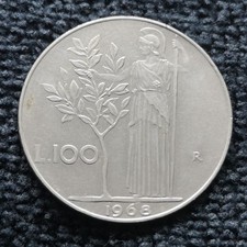 Italie – 1968  R – 100 lire grand module (N2276) TB