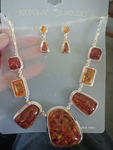 Collana orecchini grossi - orecchini,
