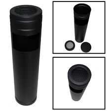 Posacenere Gettacarte in Metallo Verniciato a Doppia Funzione Tondo Ø14cmX54cm 