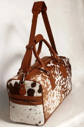 Borsone vera pelle mucca - in,