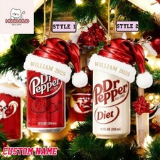 Ornamento Personalizzato Dr Pepper 2025, Nome Personalizzato Acrilico Decorazione Natale