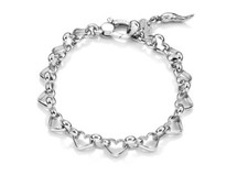 Bracciale catena Cuori