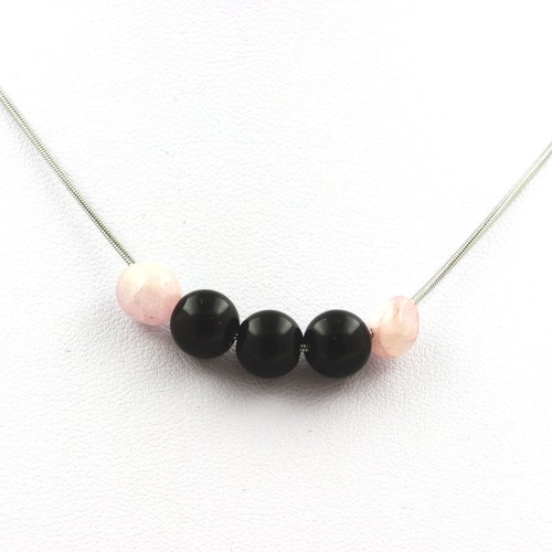 Collana perle agata - collana, 8