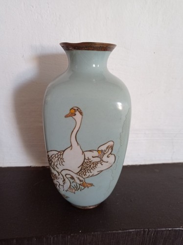 Vaso smalto giapponese 19th - vaso,
