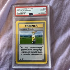 1999 Pokemon Game First 1st Edition Item Finder Trainer Non Holo #76 PSA8