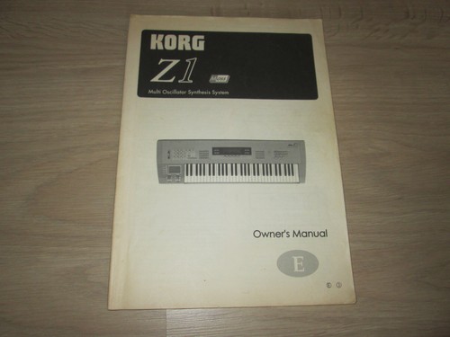 Korg sintetizzatore manuale - korg, z1