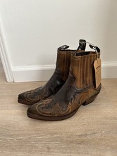 Stivaletti Sendra 4660 in pelle marrone impreziositi da donna 38/7,5