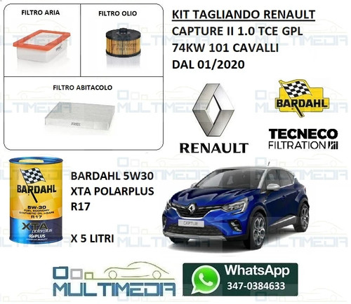 Kit tagliando filtri olio - kit,