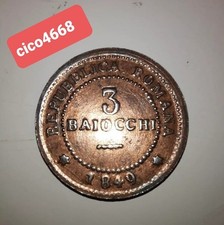 Riproduzione Moneta 3 Baiocchi