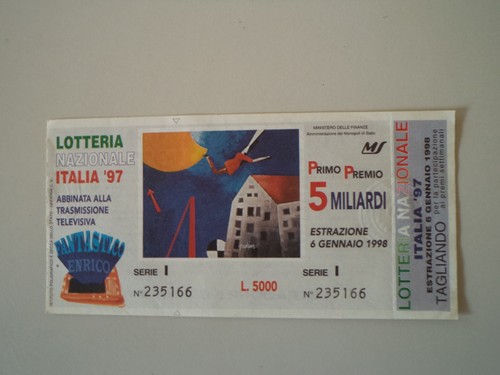 Biglietto della lotteria - biglietto,