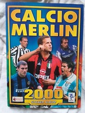 RARO ALBUM FIGURINE CALCIATORI :   ' CALCIO MERLIN  2000 ' ( COMPLETO - 73 ! )
