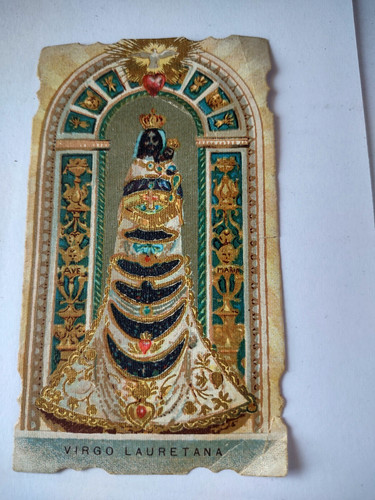 Virgo lauretana santino con - santino,