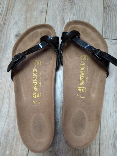 Birkenstock tela nero patent - birkenstock,