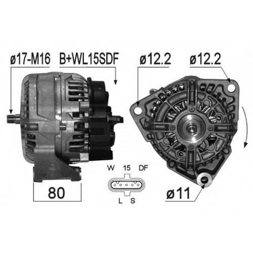 Alternatore per mercedes benz - alternatore,