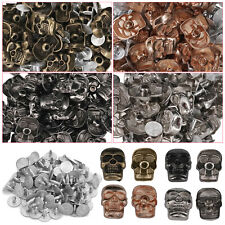 Rivetti borchie testa teschio 11mm con perni per progetto abbigliamento artigianale pelle 100pz