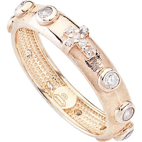 Anello amen rosari argento - anello,
